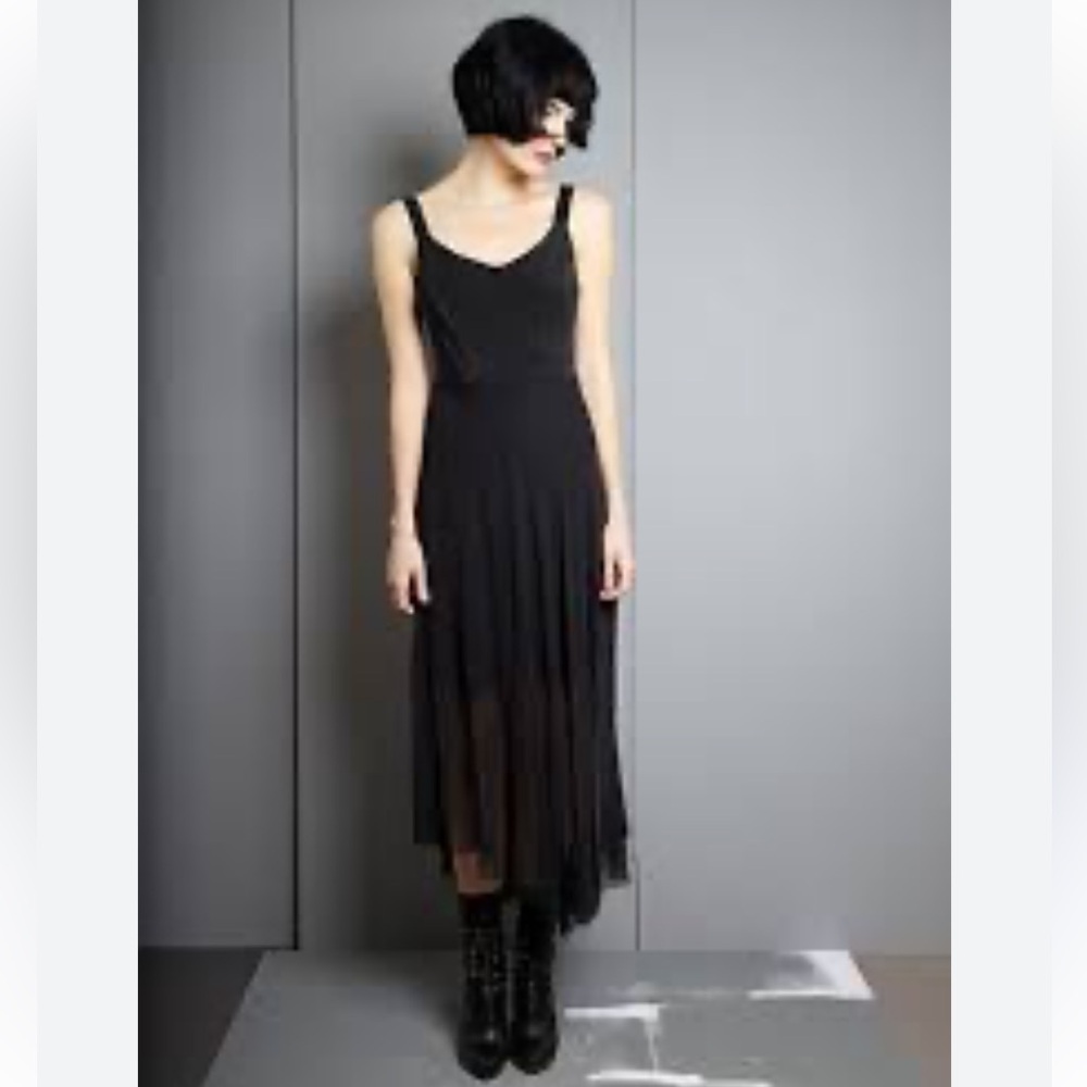 Louiza Babouryan silk and chiffon midi dress